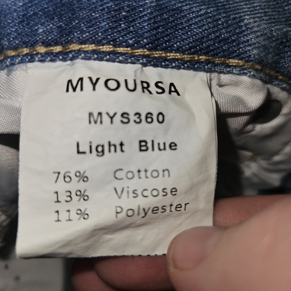 Myoursa Womans Cutoff Jean Shorts Size M - Picture 6 of 9